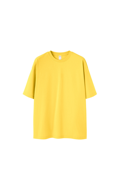 Men's Spring Summer 260g Solid Crewneck Oversized Tee