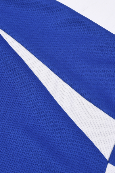 Men Spring Mesh Color Block Long Sleeve Soccer Jersey