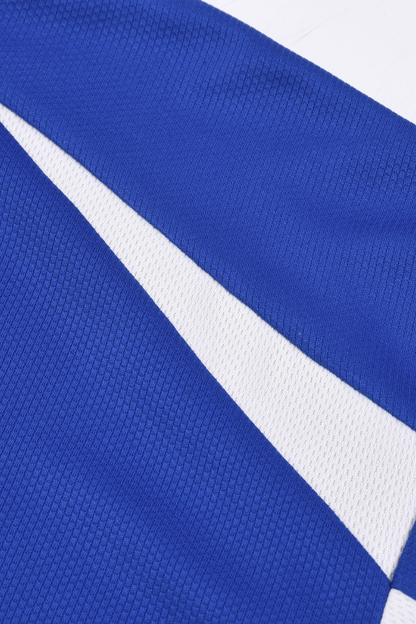 Men Spring Mesh Color Block Long Sleeve Soccer Jersey