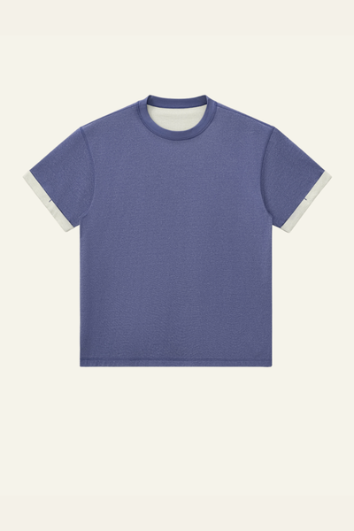 Men's Color-blocked Base Layer Short-sleeved T-shirt