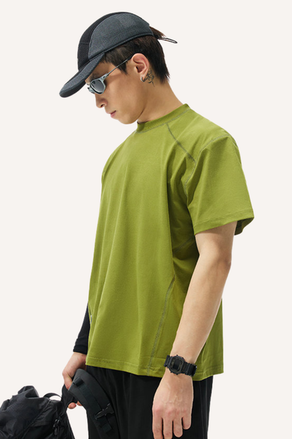 Unisex Summer COOLMAX LYCRA Yarn Wicking Quick Dry Tee