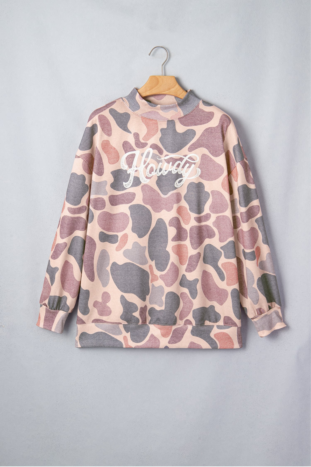 Women's Fall Multi Print Crew Neck Long Sleeve Sweatshirt