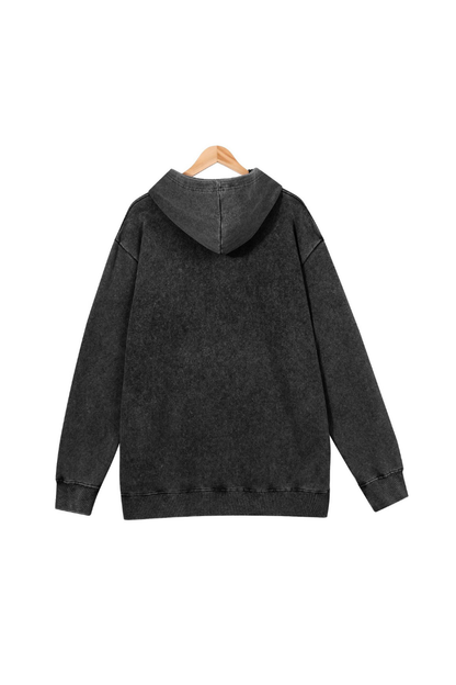 Women Fall 400G Washed Vintage Loopback Pullover Hoodie