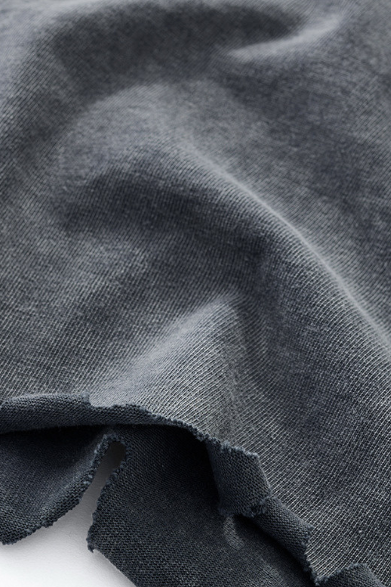 Men's Cotton Frayed Streetwear Washed T-Shirt