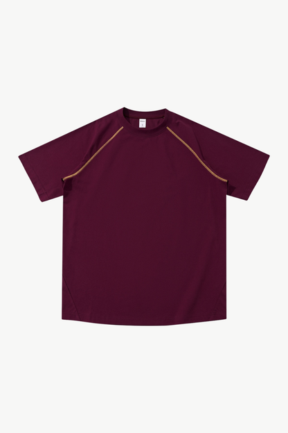 Women's 220g High Stretch Contrast Stitch Raglan Tee