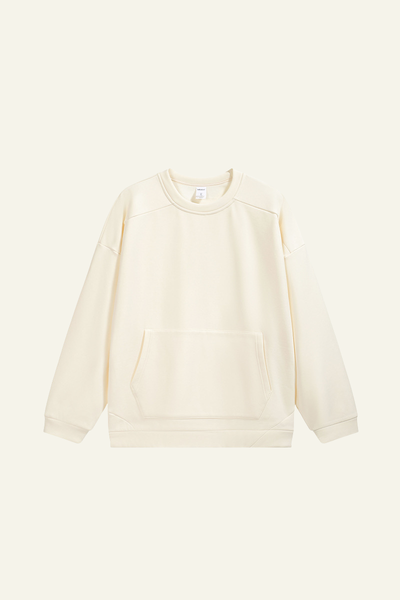 Men's Streetwear Solid Front Pocket Pullover