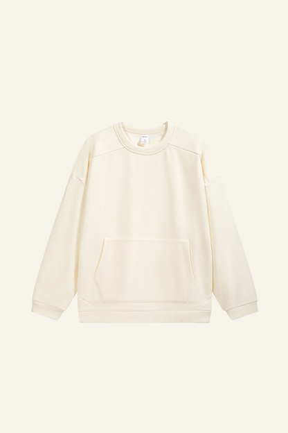 Men's Streetwear Solid Front Pocket Pullover