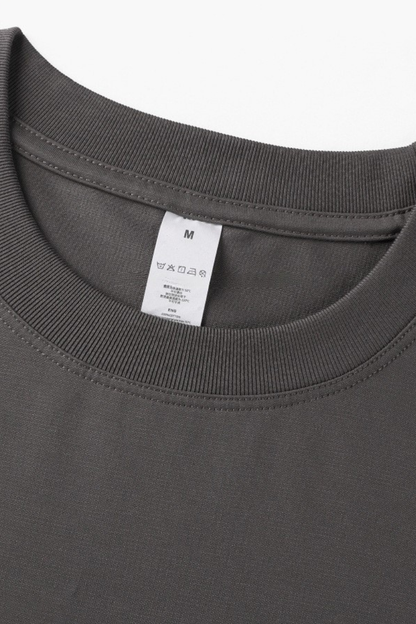 Unisex Summer 7A AntiMite Cooling 3Stitch Cotton Solid Tee