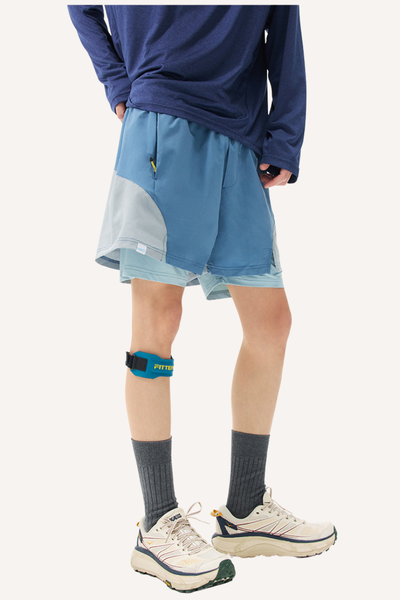 Unisex 2-in-1 Reflective UPF50+ Cooling Quick Dry Shorts