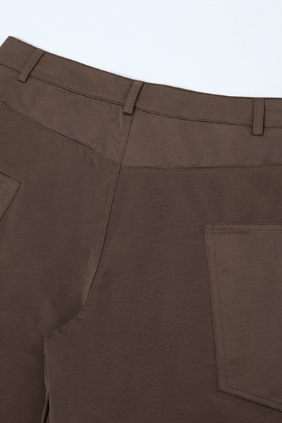 Unisex 240g Woven Multi-Pocket Wide Curved Cargo Pants