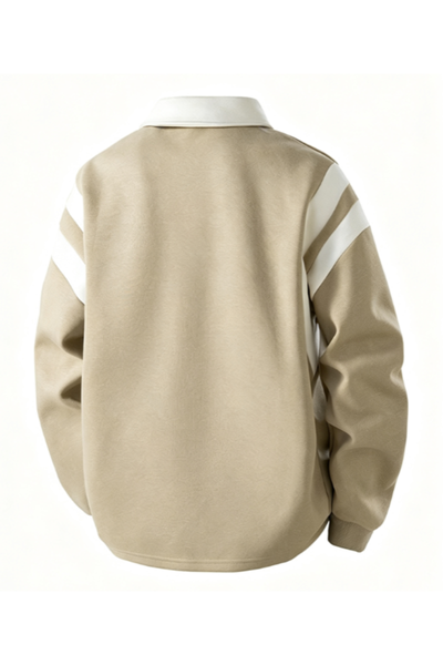 Men's Fall Clothing Half-Zip Collared Game-Day Sweatshirt