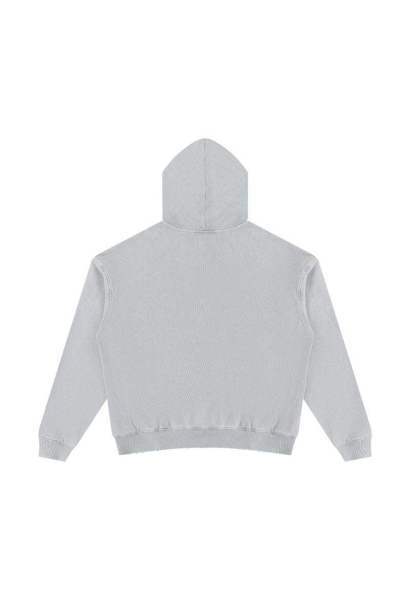 Women Fall Clothing Snow Washed Cropped Heavyweight Hoodie