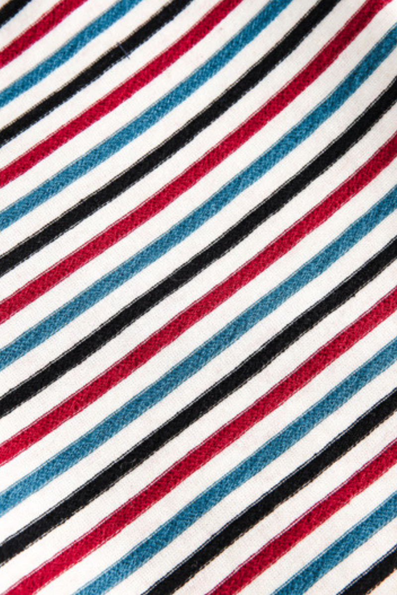 Men Fall Colorful Stripe Stand Collar Zip Up Jacket