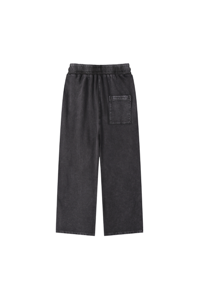 Men All Season Vintage Wax Washed Straight Sweatpants