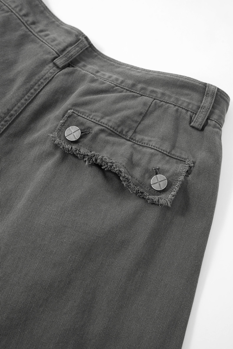 Men's  Cotton Streetwear Distressed-style Vintage Pants