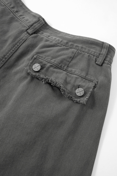 Men's  Cotton Streetwear Distressed-style Vintage Pants