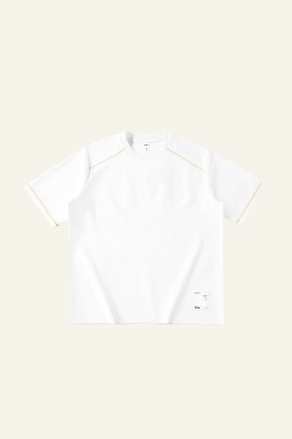 Men's Streetwear Color-Blocked Stripe Sport T-shirt