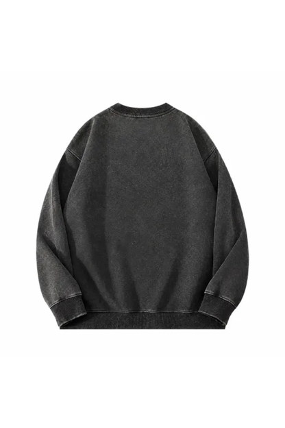 Men Fall Clothing Heavyweight Vintage Washed Sweatshirt