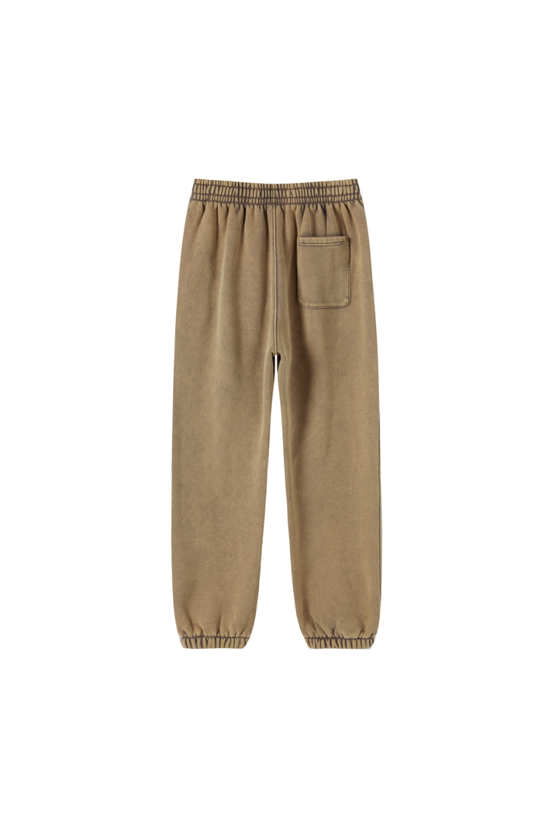 Unisex Fall Clothing Wax Washed Relaxed Jogger Pants