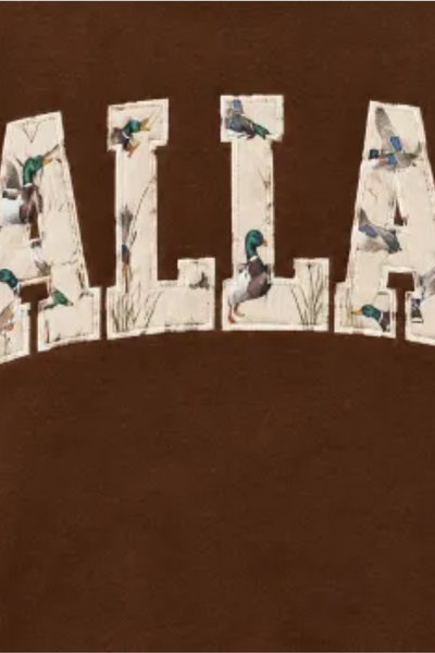Women Fall Clothing Mallard Contrast Trim Sweatshirt