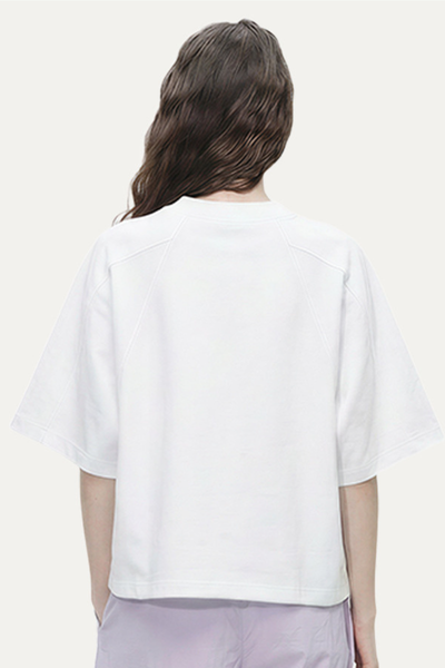 Women's 180g Polyester Cropped Oversized Cooling Tee