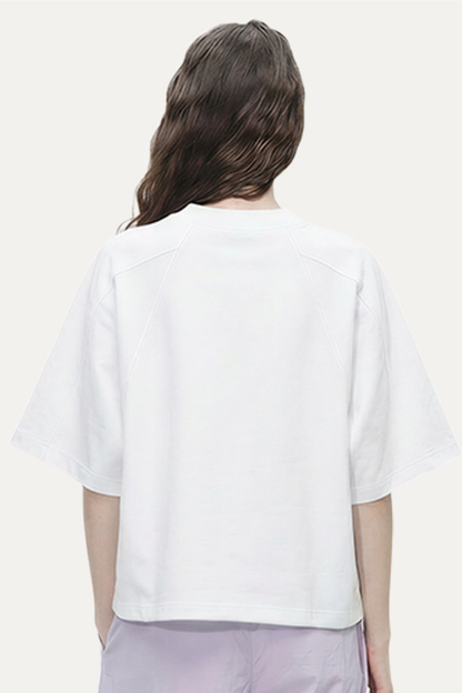 Women's 180g Polyester Cropped Oversized Cooling Tee