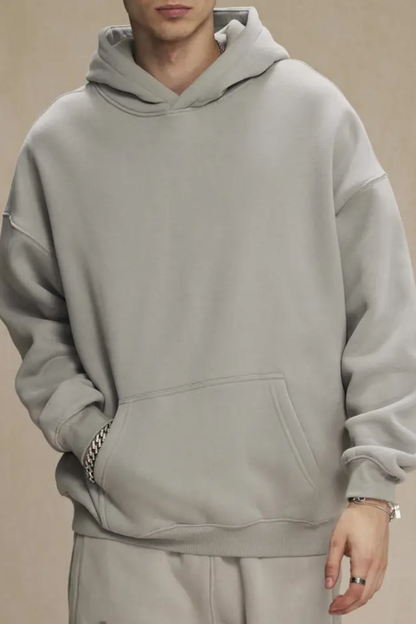 Men's 350G Heavyweight Large Pocket Hoodie Sweatshirts