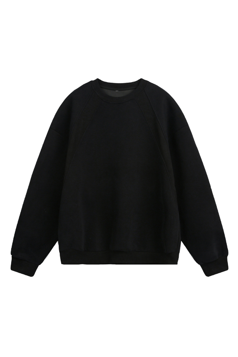 Men's Heavy Jersey Boxy Patchwork Retro Sweatshirt