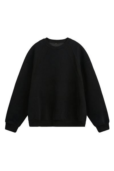 Men's Heavy Jersey Boxy Patchwork Retro Sweatshirt
