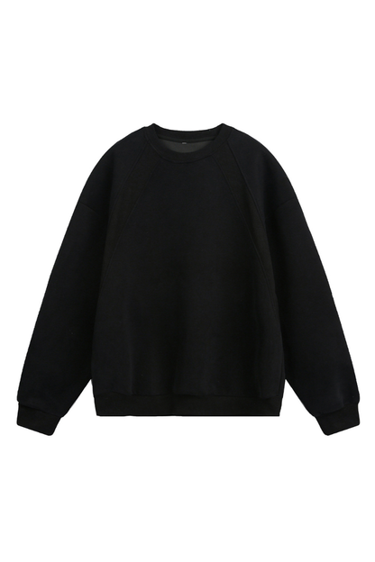 Men's Heavy Jersey Boxy Patchwork Retro Sweatshirt