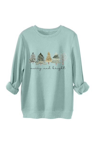 Unisex Fall Clothing Christmas Tree Graphic Sweatshirt