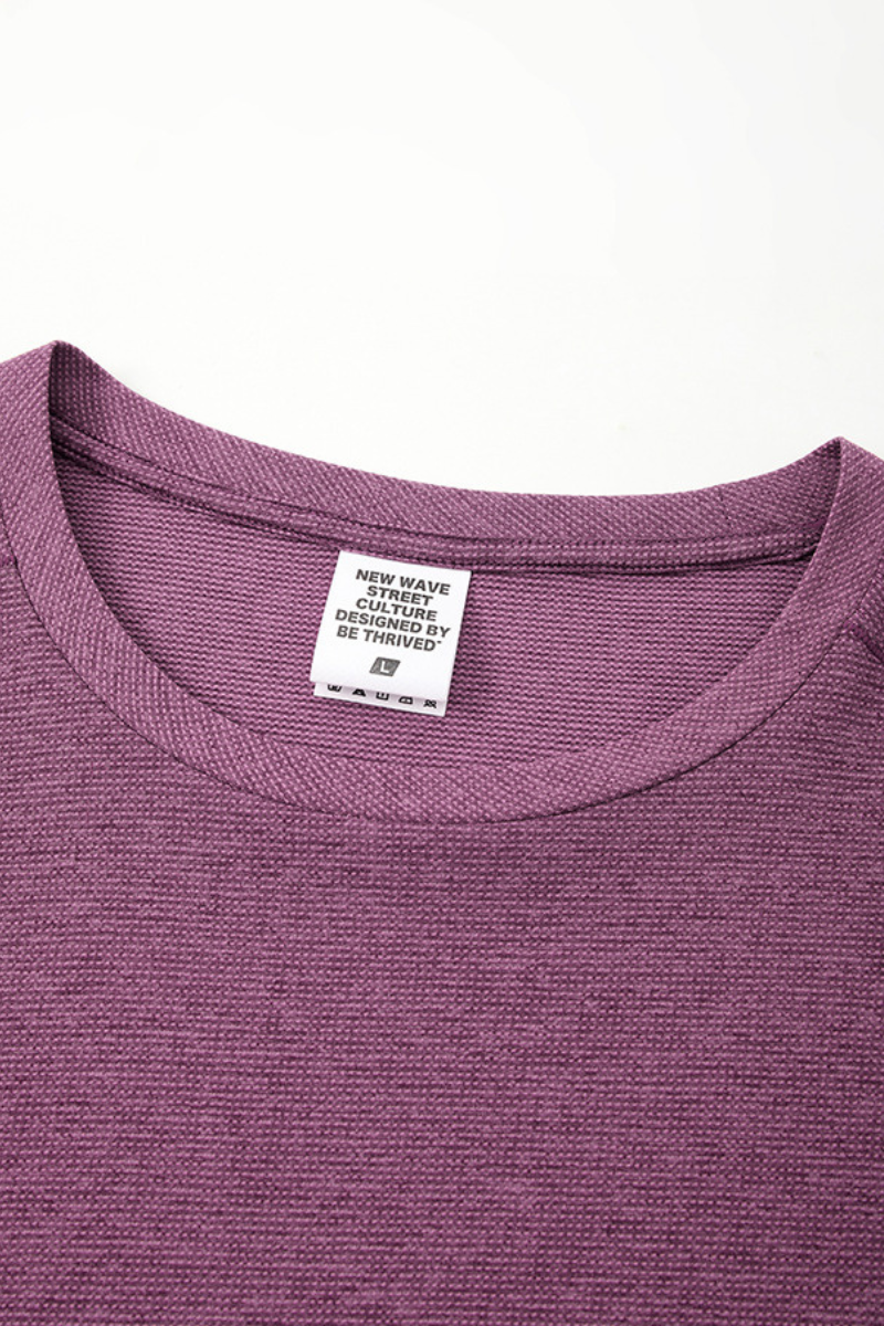 Unisex Summer Street Quick Dry Breathable Light Solid Tee