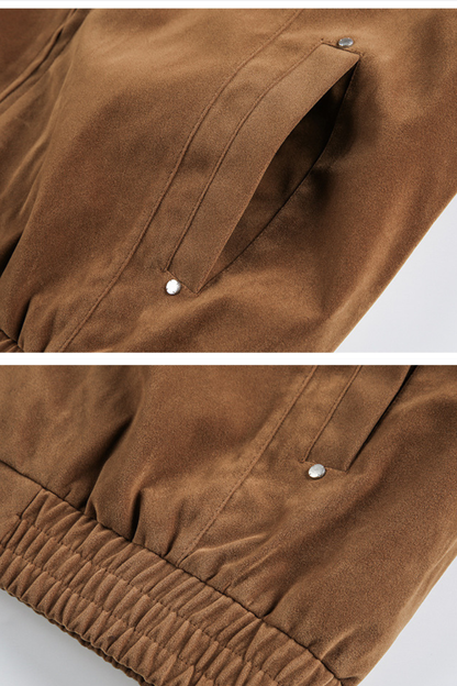 Unisex Spring Check Patchwork Barn Cleanfit Cropped Jacket