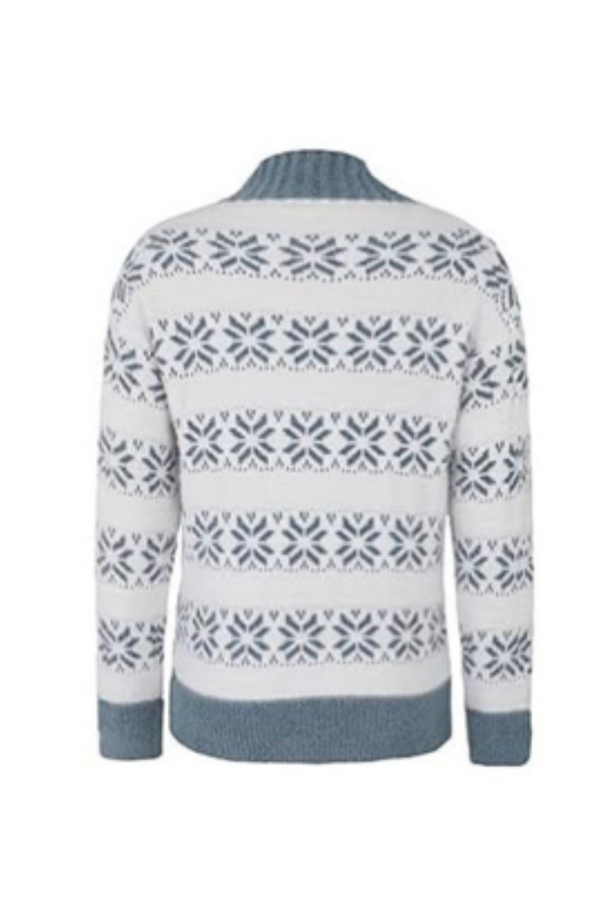 Women's Fall Christmas Snowflake Mock Neck Knit Sweater