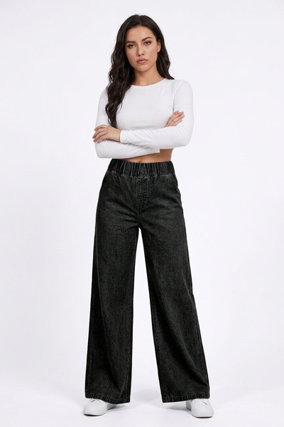 Women's High Waist Baggy Wide Leg Jeans