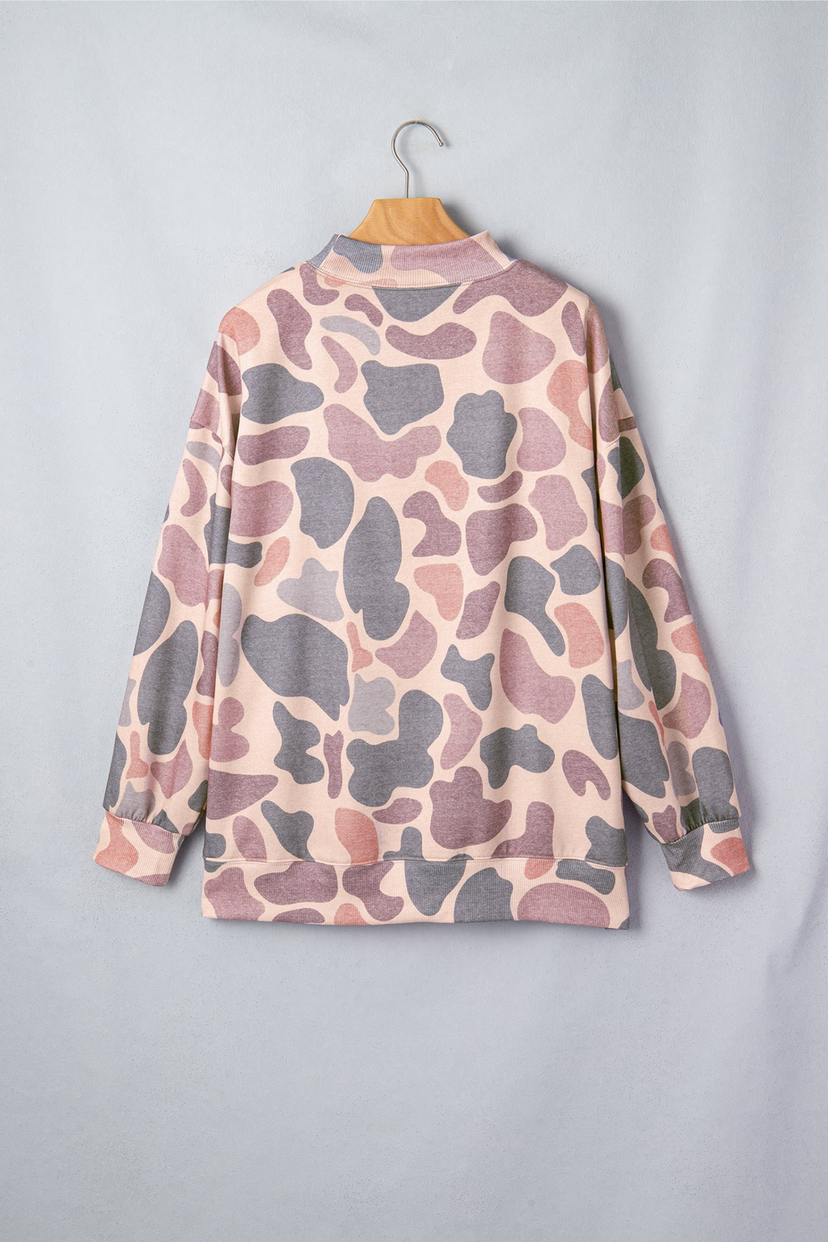 Women's Fall Multi Print Crew Neck Long Sleeve Sweatshirt