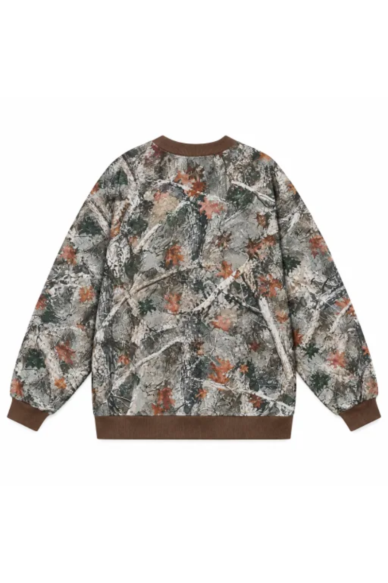 Women Fall Clothing Western Floral Print Crew Sweatshirt