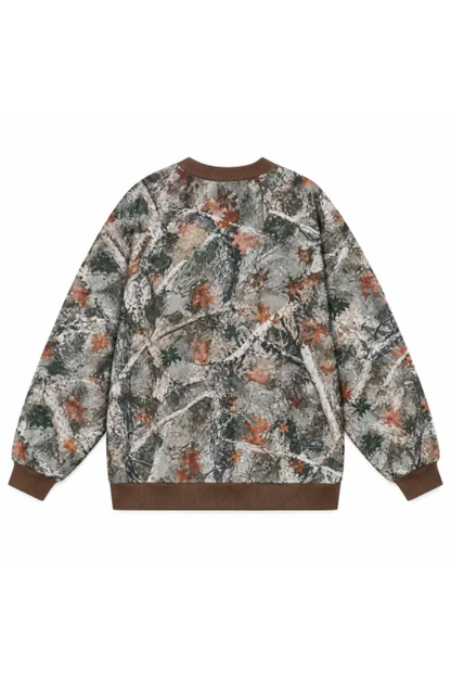 Women Fall Clothing Western Floral Print Crew Sweatshirt