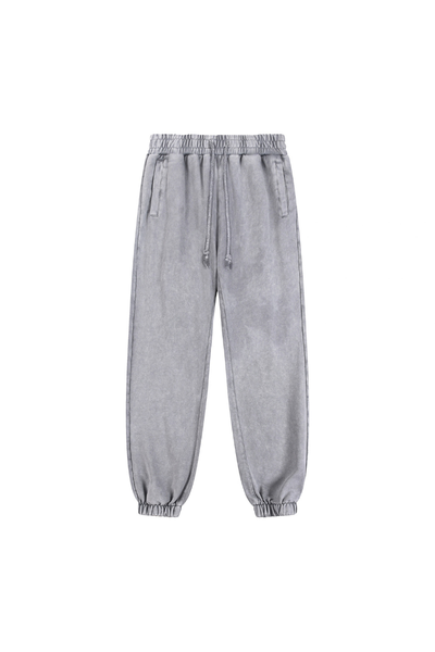 Women Fall Clothing 400G Washed Relaxed Cuff Jogger Pants
