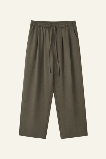 Men's Streetwear Loose-fitting Solid Straight Leg Pants