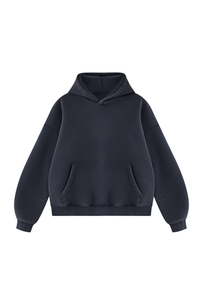 Unisex Fall Clothing Vintage Faded Curved Sleeve Hoodie