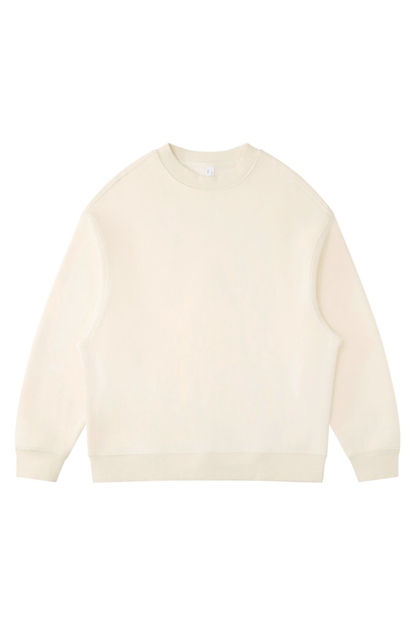 Women's Fall Winter Fleece-Lined Loose Crewneck Sweatshirt