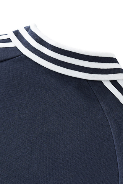 Men's Streetwear Cotton Striped Color-Block Sweatshirts