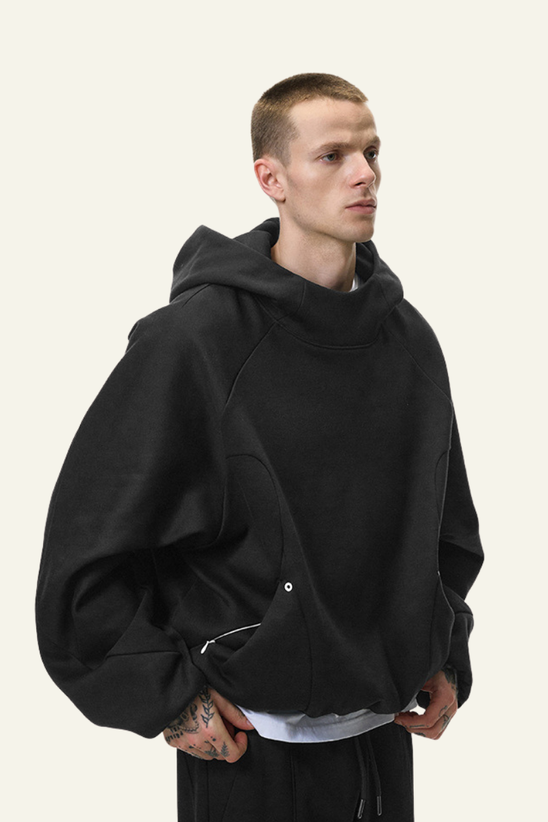 Men's Streetwear Functional Deconstructed Hoodie