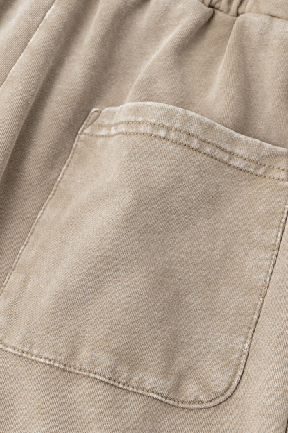 Men's Cotton Streetwear Washed Relaxed Short