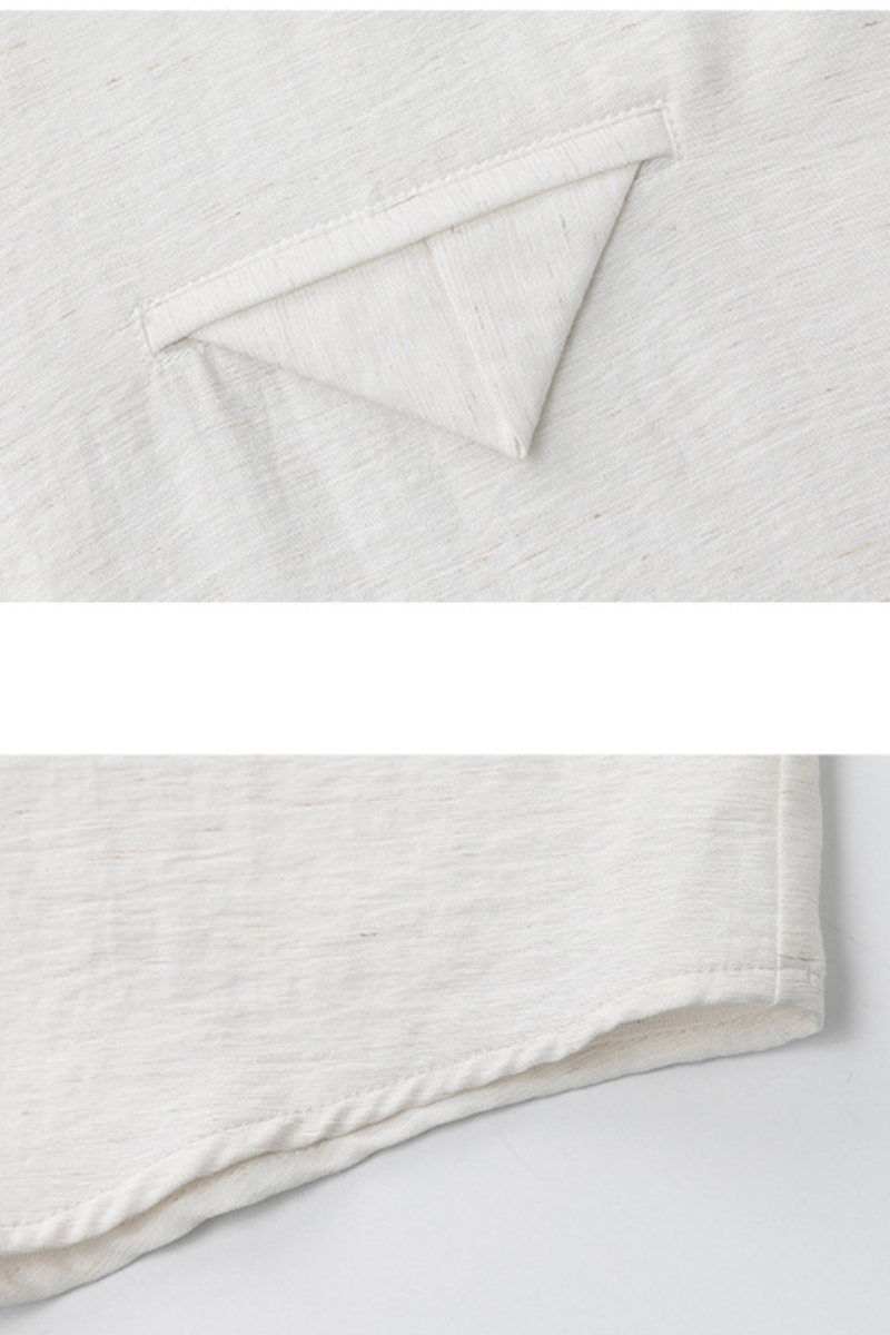 Men's Summer Camp Collar Breathable Linen Short Sleeve Shirt