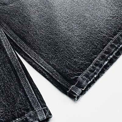 Men's Summer Gradient Cat Whisker Distressed Denim Shorts