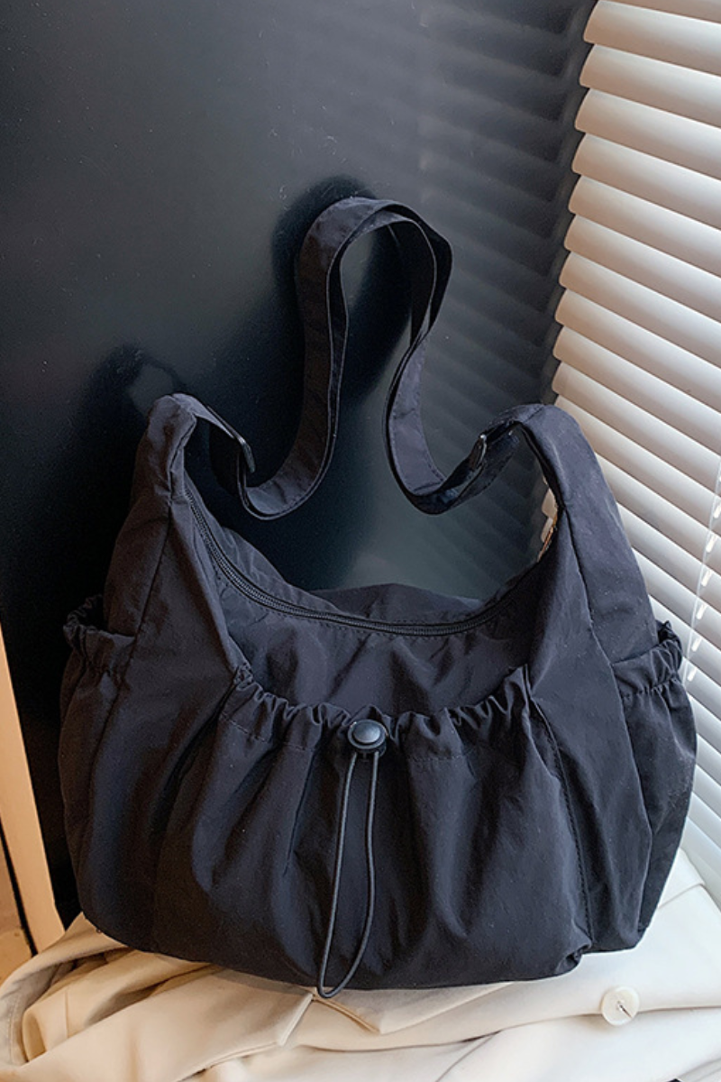 Women All Season Drawstring Multi Pocket Hobo Shoulder Bag