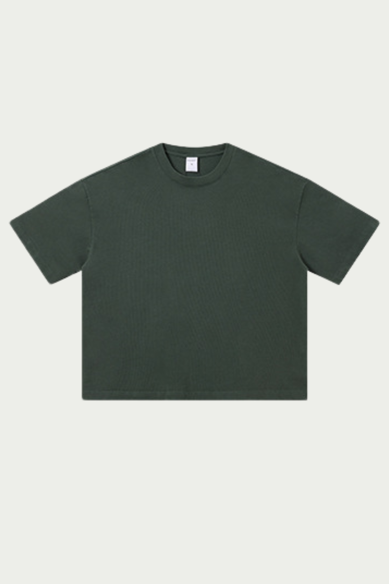 Men's 280g Spring Solid Cotton Boxy Oversized Tee