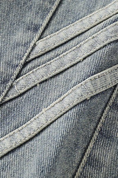 Men's Summer Tencel Draped Wide Leg Denim Pants